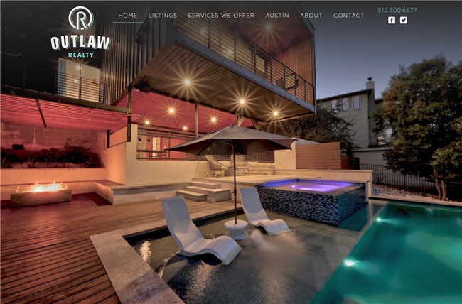Outlaw Realty website